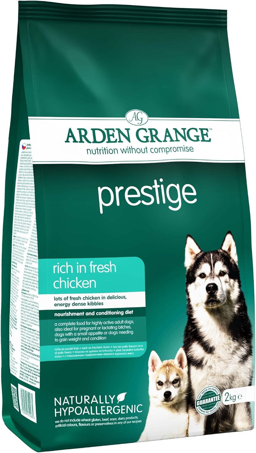Arden Grange Adult Prestige Dry Dog Food, Chicken, 2 Kg :Pet Supplies