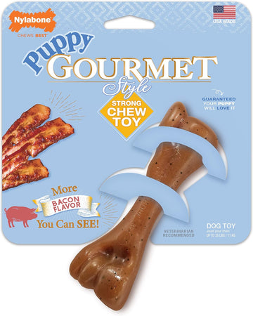 Nylabone Puppy Gourmet Style Strong Chew Toy Bacon Small/Regular (1 Count)