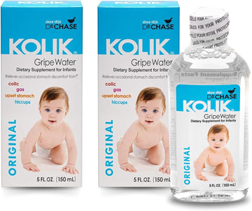 Dr. Chase Kolik Original Gripe Water - Colic Relief for Newborns & Infants - Safe, All Natural Gas Drops for Babies - Herbal Formula to Ease Digestive Discomfort & Fussiness - 5 fl. Oz (Pack of 2)