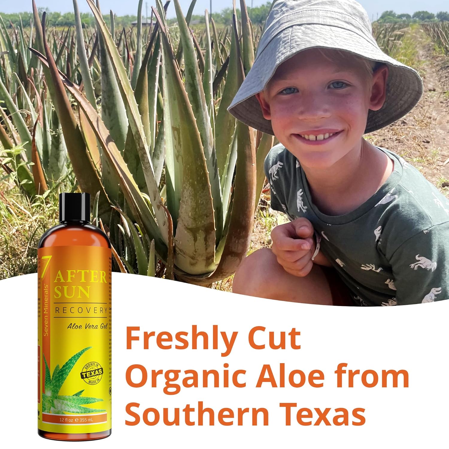 NEW Recovery After Sun Gel with Aloe Vera - For Skin & Face with Instant Sunburn Relief. Unlike Regular Aftersun Lotion, Ours Is Made From Freshly Cut Texas Aloe. With Mango & Chamomile (12 Fl Oz) : Beauty & Personal Care