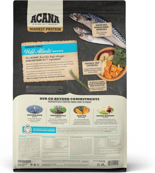 Acana® Highest Protein, Wild Atlantic, Grain Free Dry Dog Food, 4.5Lb