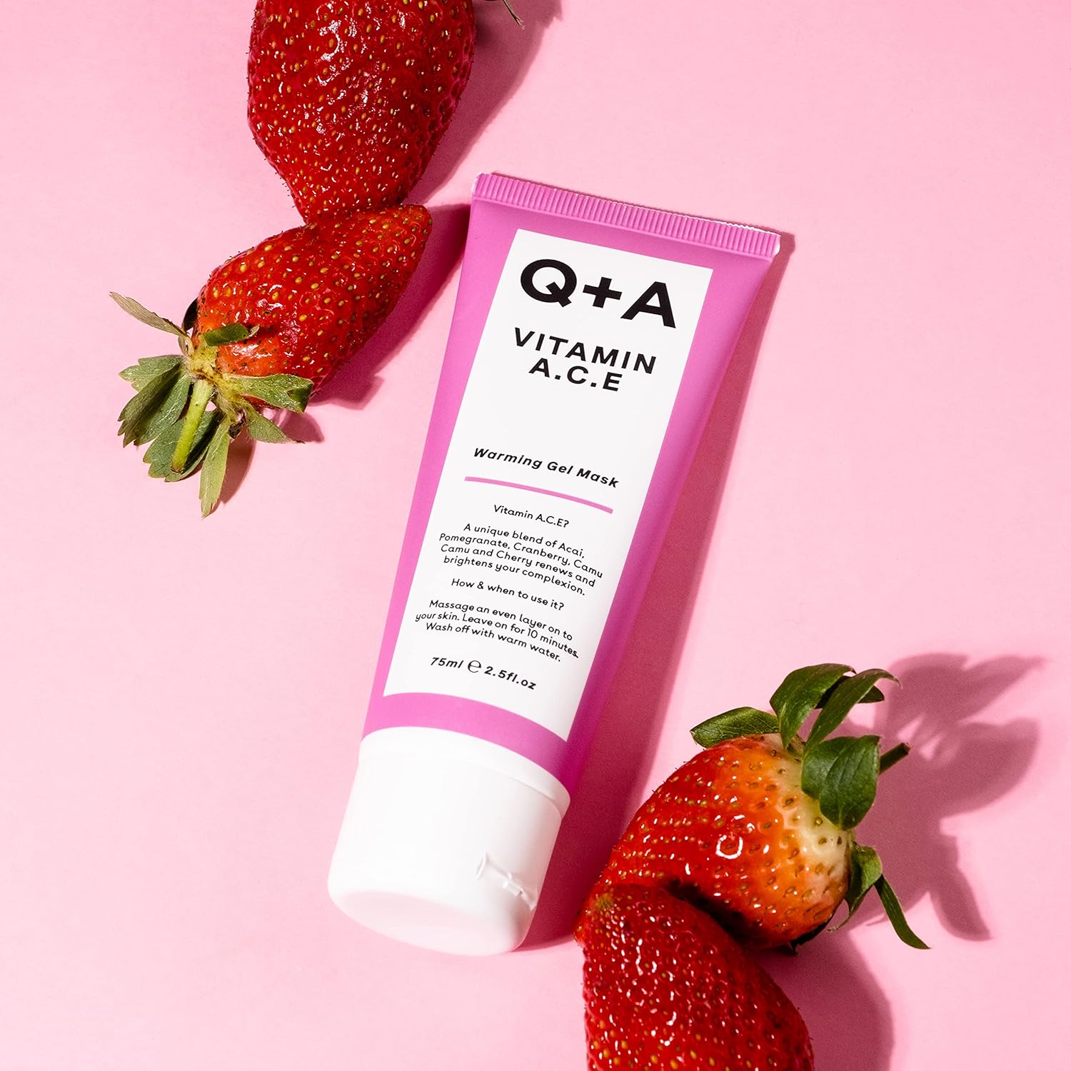 Q+A Vitamin A.C.E. Warming Gel Mask, An Antioxidant Rich Face Mask Packed with Super Food Ingredients, 75ml : Amazon.co.uk: Beauty