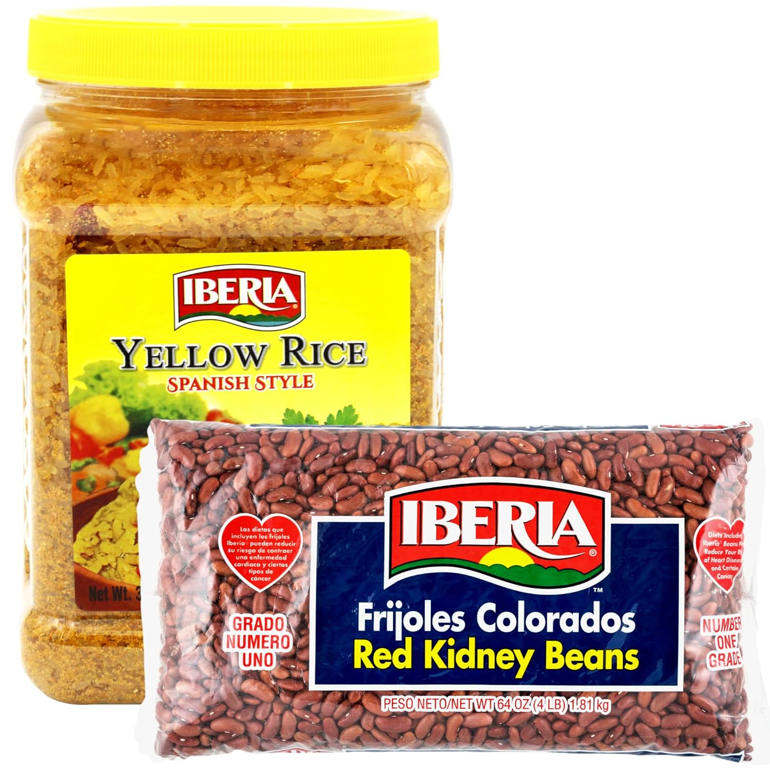 Iberia Red Kidney Beans, 4lb. and Iberia Yellow Rice 3.4lb. : CDs & Vinyl