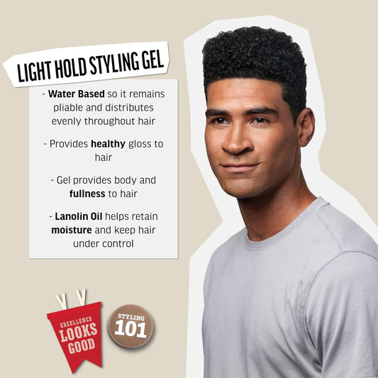 American Crew Men'S Hair Gel, Light Hold With Low Shine, 8.4 Fl Oz