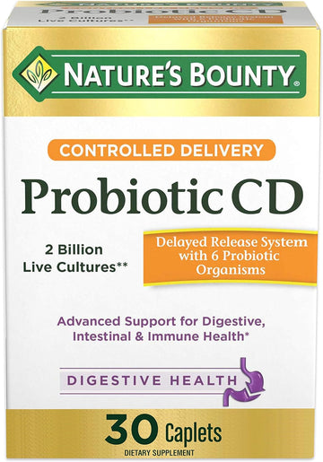 Nature'S Bounty Controlled Delivery Probiotic Cd Caplets 30 Ea (Pack Of 4)