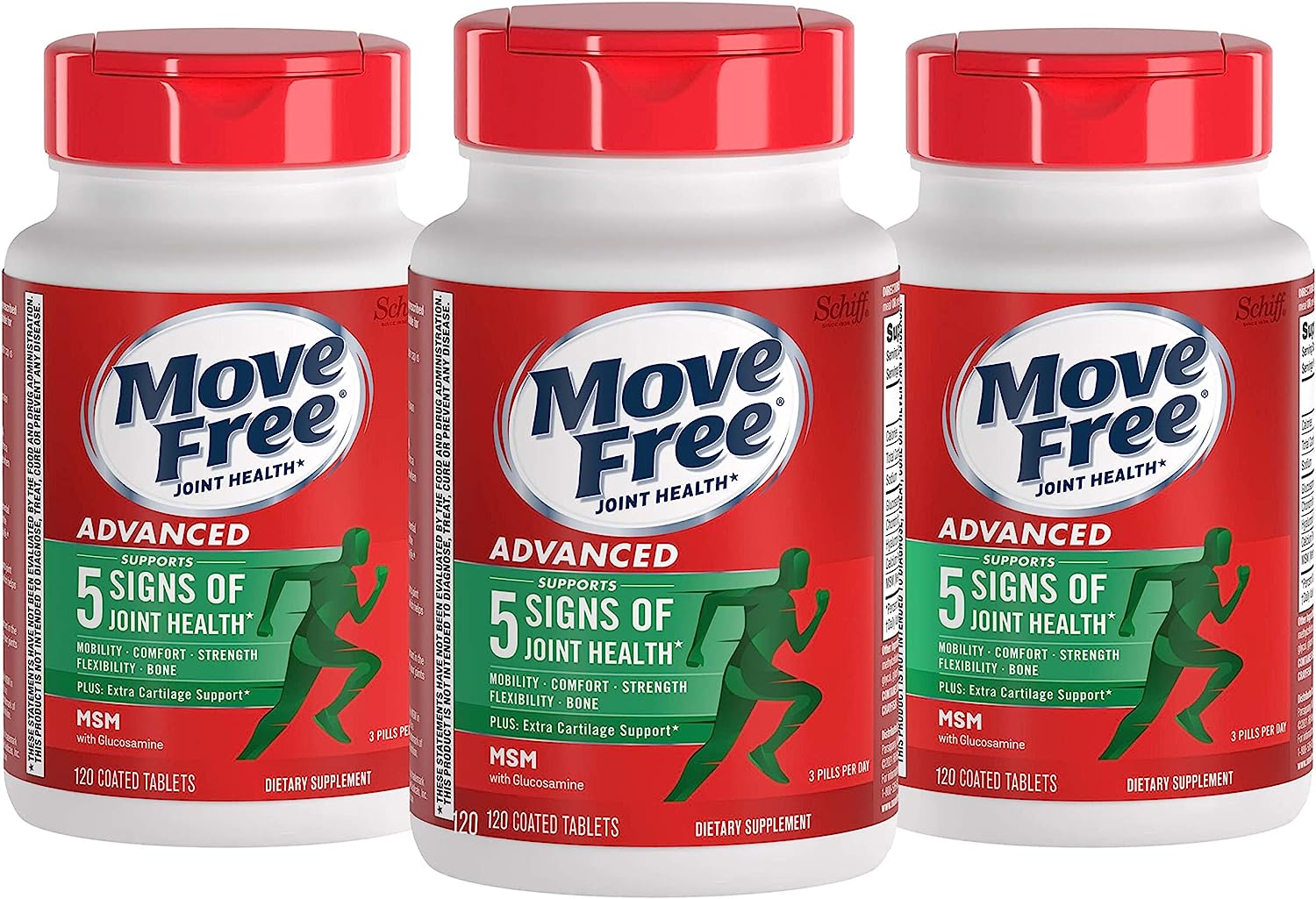 Move Free Advanced Glucosamine Chondroitin Msm Joint Support Supplemen