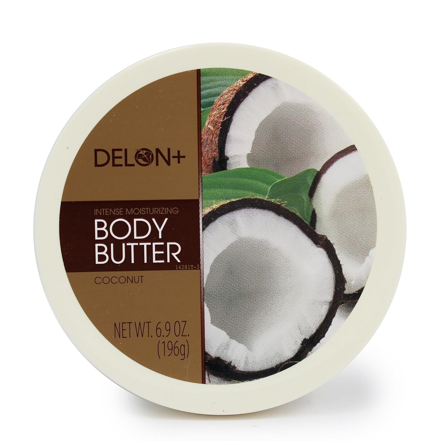 Delon Intense Moisturizing Body Butter, Coconut With Coconut Oil, 6.9 Oz