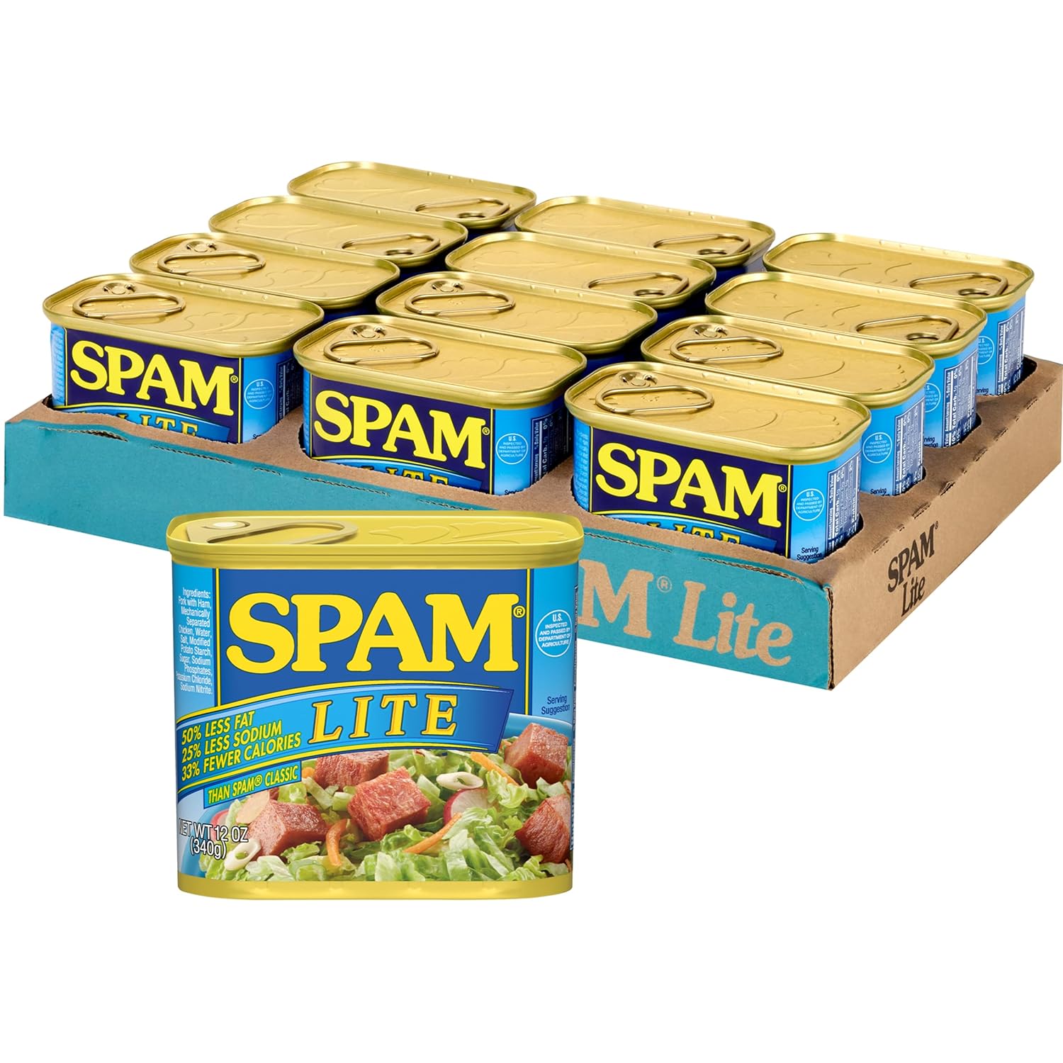 Spam Lite, 12 Ounce Can (Pack Of 12)
