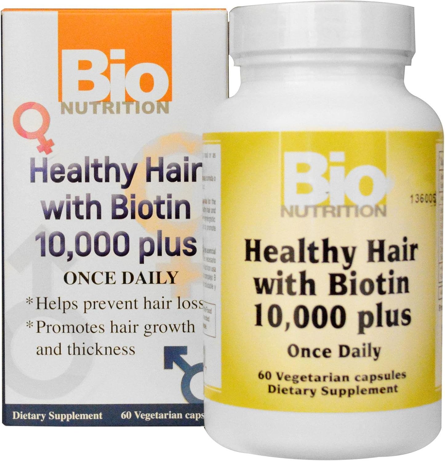 Healthy Hair With Biotin 60 Veg Caps - 10Mg
