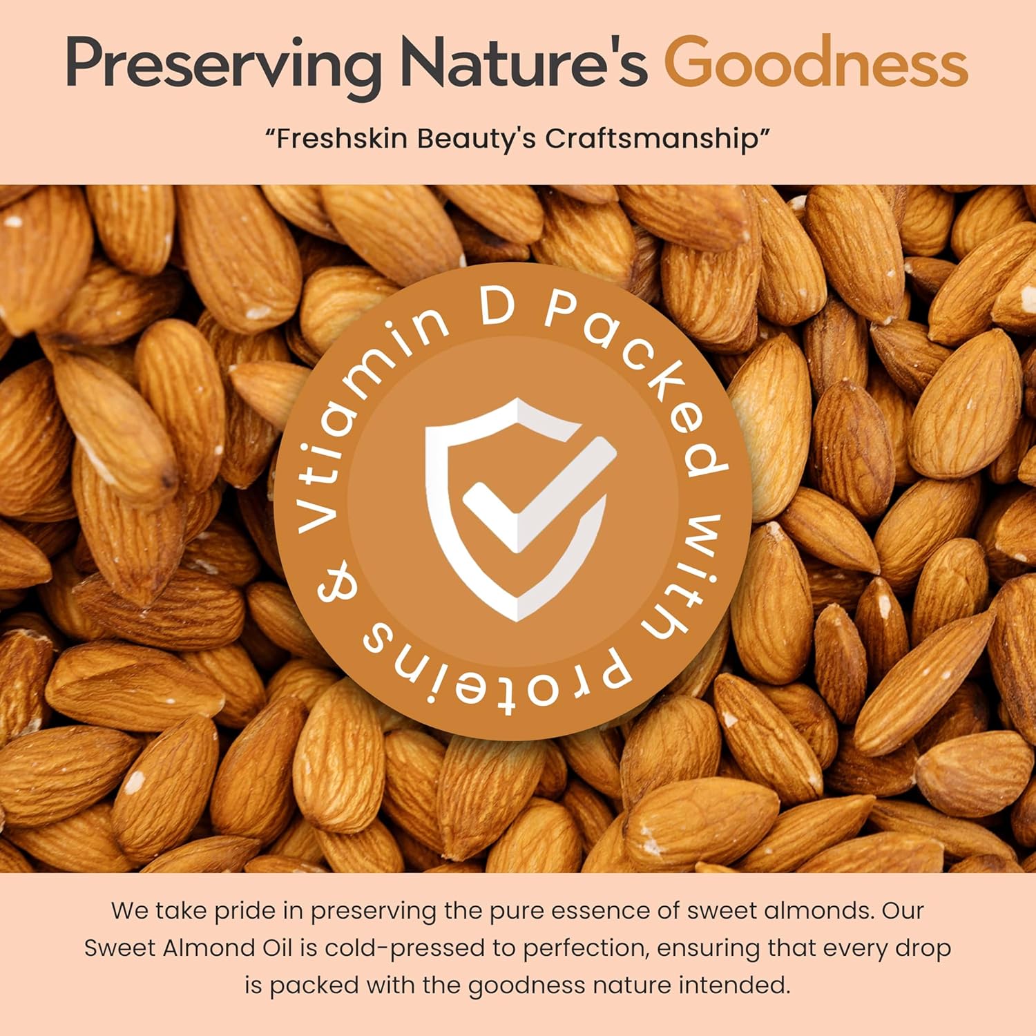 Freshskin Beauty LTD | Sweet Almond Oil 500ml - Natural, Cruelty Free, Vegan, No GMO : Amazon.co.uk: Beauty