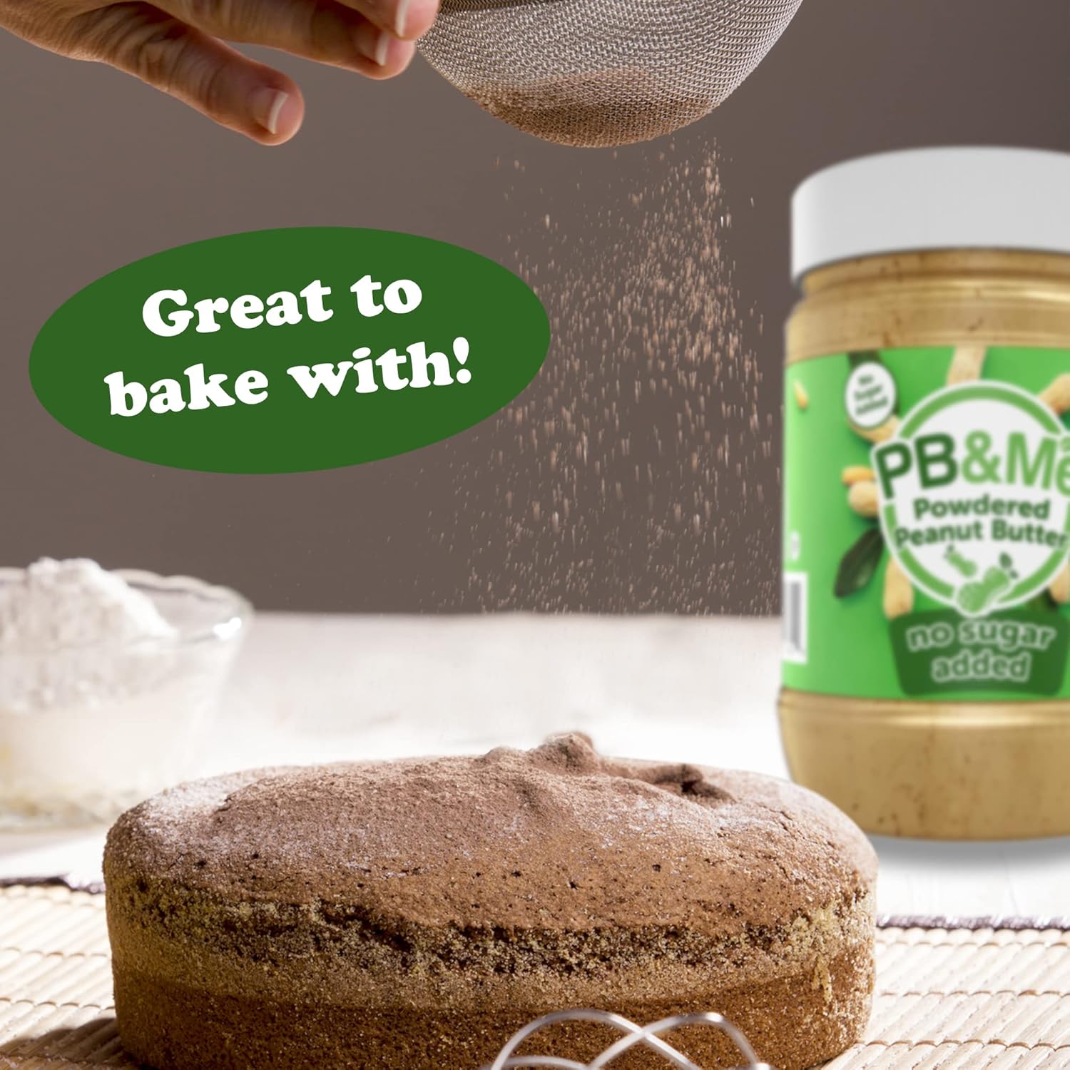 Pb&Me Sugar Free Peanut Butter Powder - Powdered Peanut Butter No Sugar For Low Calorie Snacks And Smoothies, Low Carb Peanut Powder Protein Snack, 453G Jar (1-Pack) : Grocery & Gourmet Food