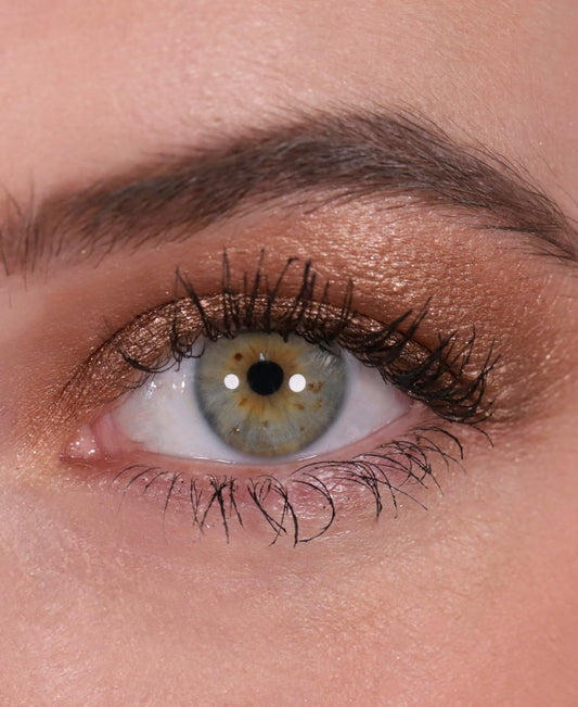 Wander Beauty Double Date Eye Shadow Duo - First Kiss/Ilysm (Golden Champagne + Burnt Terracotta) - Cream High Pigment Eye Shadow Palette - Satin Shimmer Eyeshadow - Eye Makeup With Vitamin E- 0.07 Oz