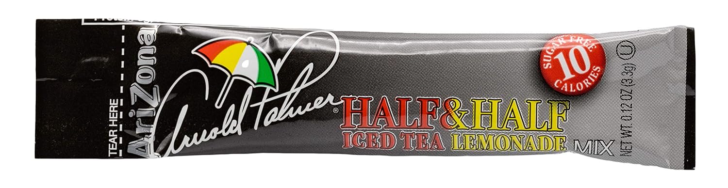 Arizona Arnold Palmer Half Lemonade Half Iced Tea Stix, 10 Count Per Box (Pack Of 6), Low Calorie Single Serving Drink Powder Packets, Just Add Water For A Deliciously Refreshing Iced Tea Beverage