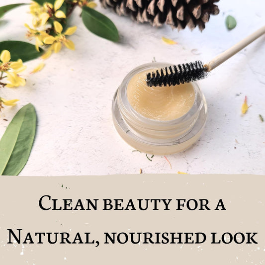 Lash Pomade | Mascara Alternative | Natural Eyelash Growth Serum With Organic Castor Oil & Argan Oil | Increases Length & Volume | Natural Silk Fibers | Long-Lasting Lash Health