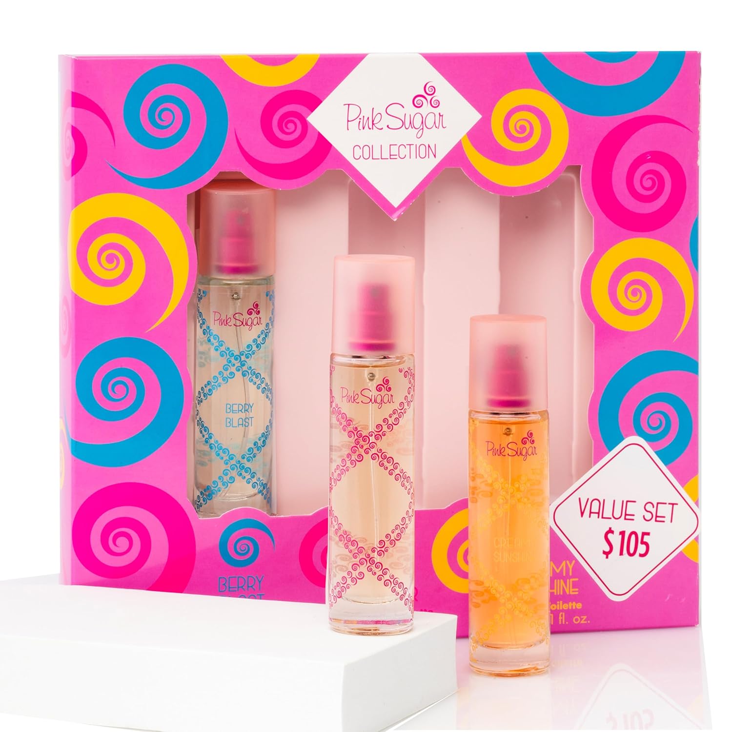 Pink Sugar Coffret 3 Pc Women'S Perfume Gift Set, Includes 1 Fl Oz Berry Blast, And Creamy Sunshine Eau De Toilette, Travel-Friendly : Beauty & Personal Care