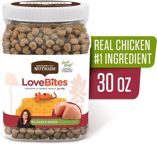 Rachael Ray Nutrish Love Bites Cat Treats, Chicken, 30 Ounce