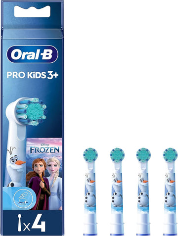 Oral-B Pro Kids Electric Toothbrush Head, With Disney Frozen Characters, Extra Soft Bristles, For Ages 3+, Pack Of 8 Toothbrush Heads, White