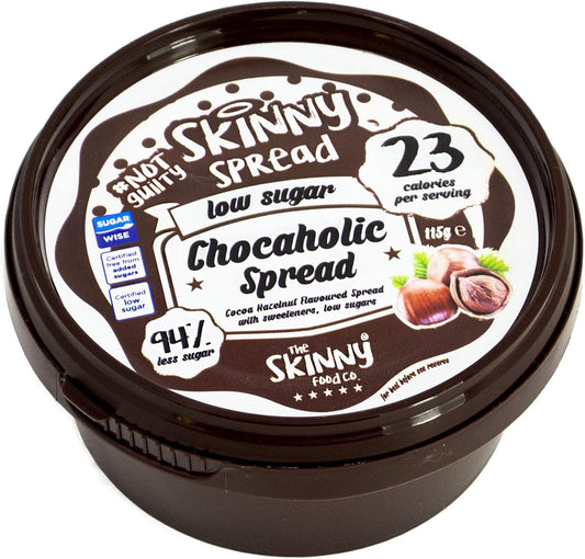 The Skinny Food Co. Chocaholic Hazelnut Flavoured Spread, 400G, Chocolate, 1 Count