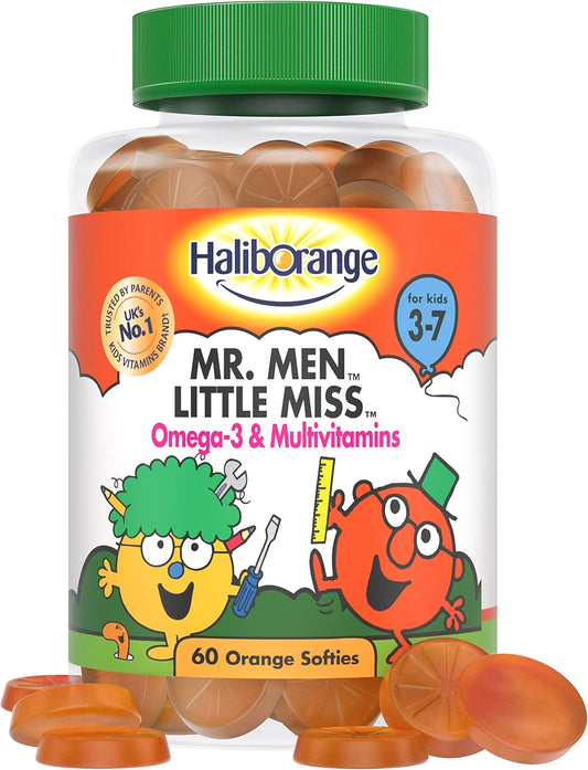 Haliborange Kids Vitamins Mr. Men Little Miss Omega-3 And Multivitamins Softies, 60S 5012335888807