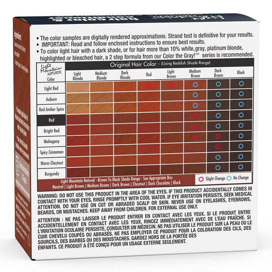 Light Mountain Henna Hair Color & Conditioner - Warm Chestnut Hair Dye For Men/Women, Organic Henna Leaf Powder And Botanicals, Chemical-Free, Semi-Permanent Hair Color, 4 Oz