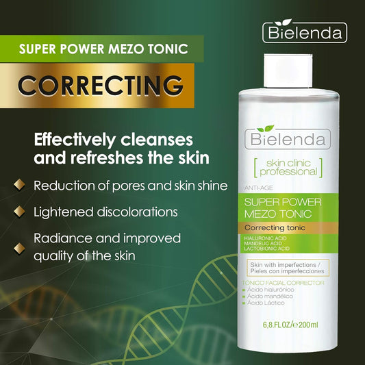Bielenda Skin Clinic Profesional Actively Correcting Anti-Age Mezo Tonic 200 Mililitra