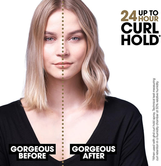 Ghd Curve® Classic Wave Wand, 38Mm - 26Mm Oval Shaped Barrel, For Long-Lasting Undone Texture Or Glamourous Hollywood Waves, Optimum Styling Temp 185ºc, Protective Cool Tip, Auto Sleep Mode Black