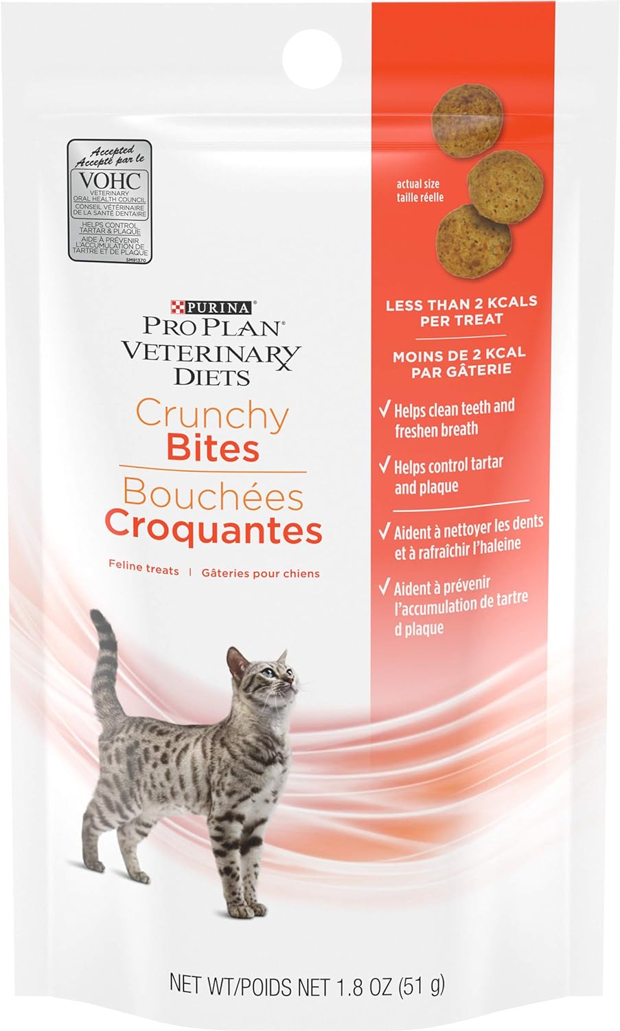 Purina Pro Plan Veterinary Diets Crunchy Bites Cat Treats - 1.8 Oz. Pouch