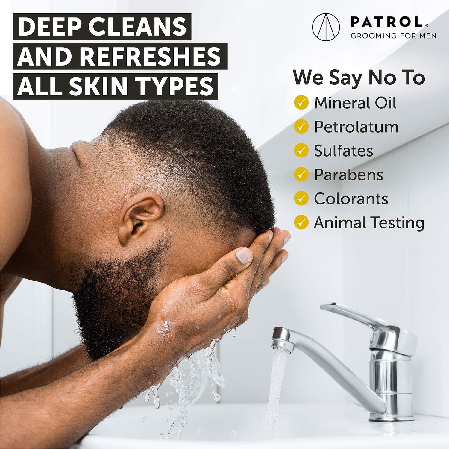 Skin Patrol Activated Charcoal Face Wash - Sulfate-Free, Paraben-Free : Beauty & Personal Care