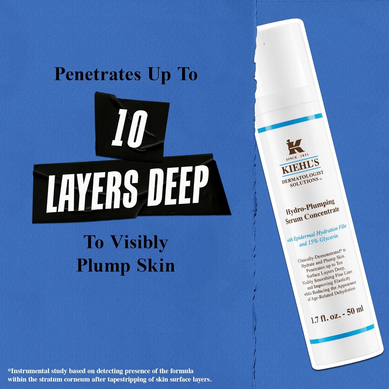 Kiehl'S Hydro-Plumping Re-Texturizing Hydrating Serum Concentrate 1.7Oz (50Ml) : Beauty & Personal Care