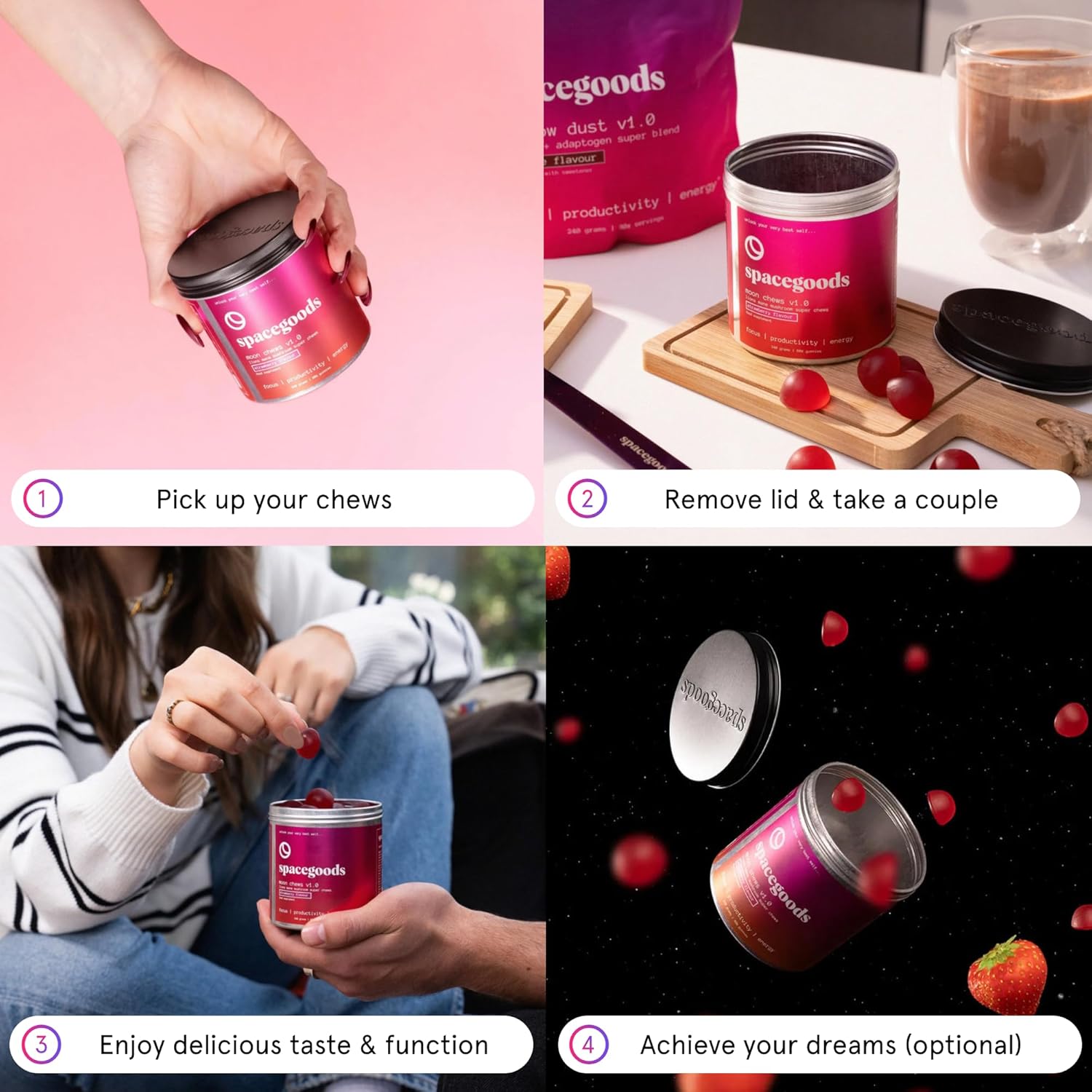 Spacegoods Moon Chews, 60pcs : Amazon.co.uk: Health & Personal Care