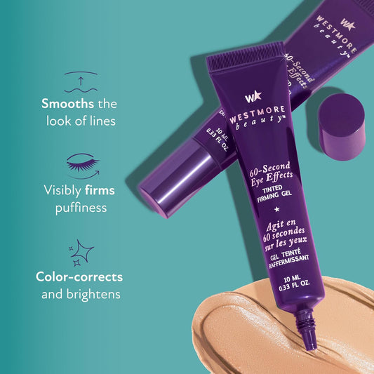 Westmore Beauty 60 Second Eye Effects - Eye Serum - Under Eye Cream - Instant Eye Tightening Serum & Instant Eye Bag Remover Puffiness - Light To Medium - Firming Serum 0.68 Fl Oz / 20 Ml