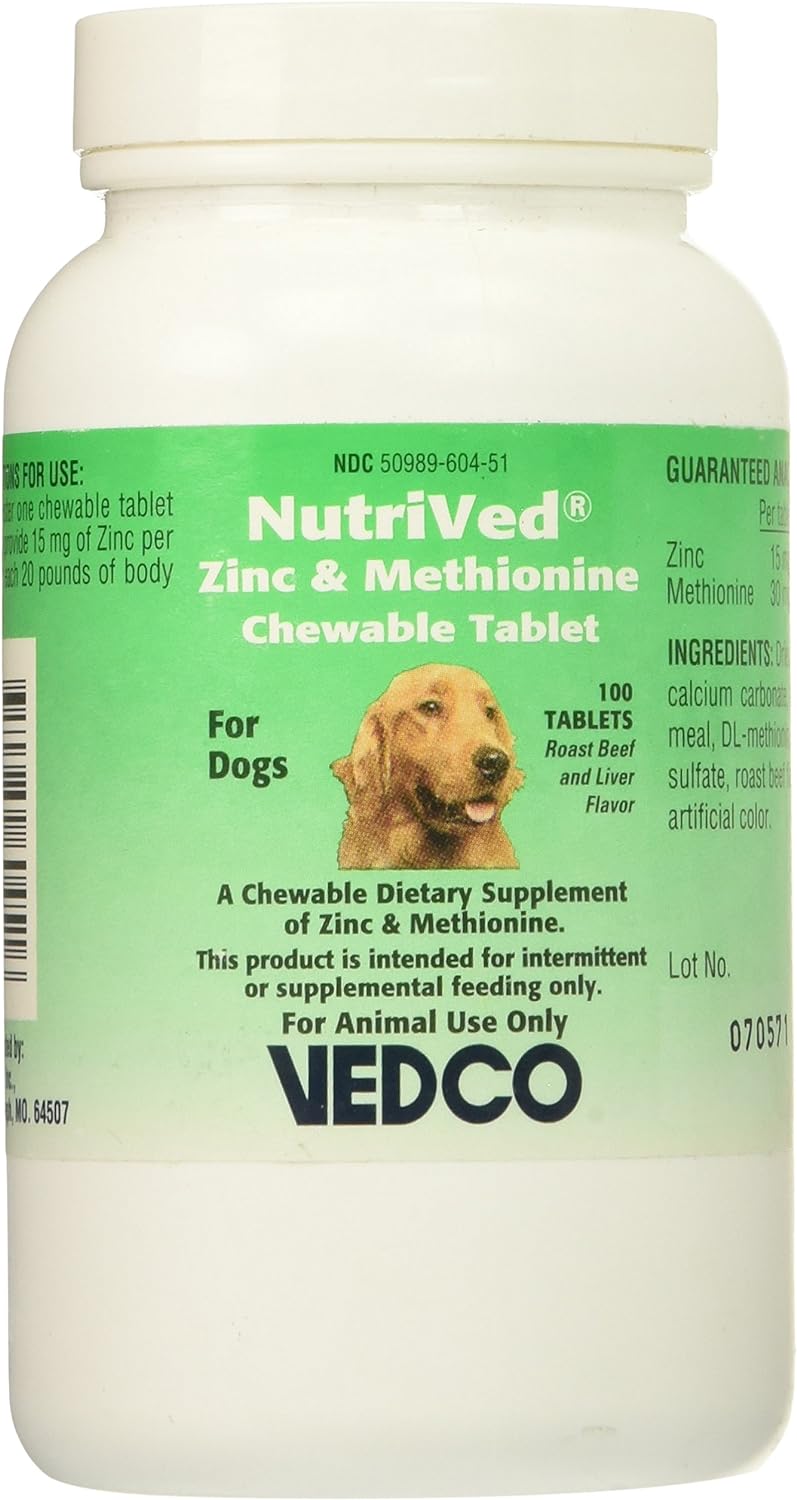 NutriVed Zinpro for Dogs (100 CHEWABLE Tablets)