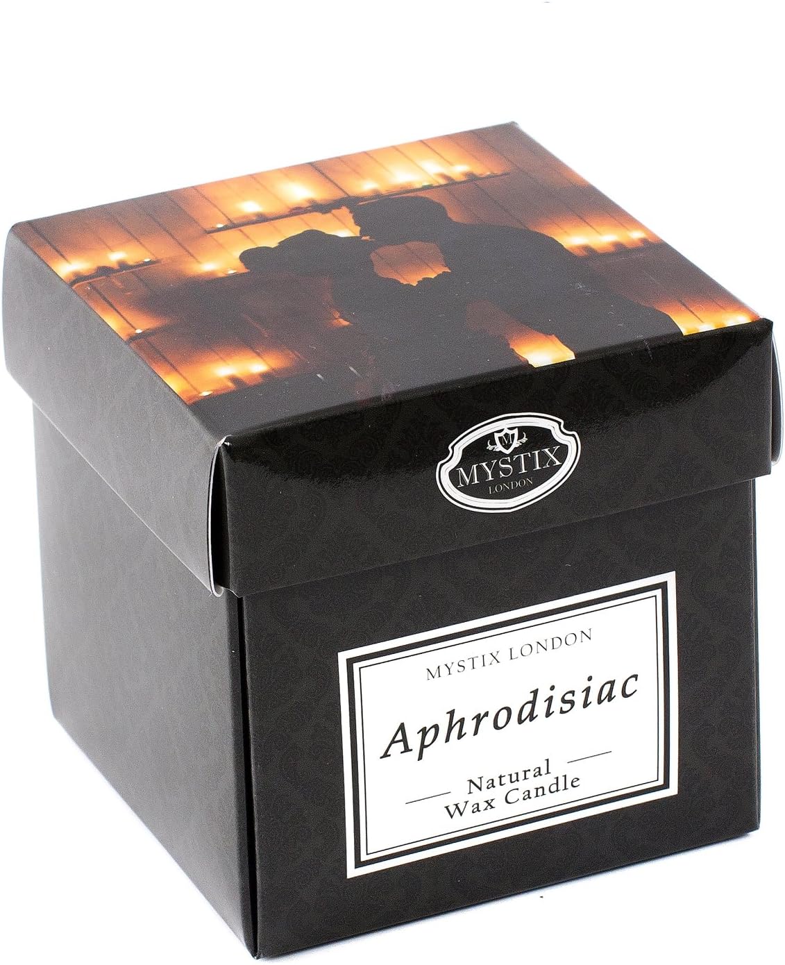 Mystix London | Aphrodisiac - Scented Candle Small 8Cl | Best Aroma For Home, Kitchen, Living Room And Bathroom | Perfect As A Gift | Reusable Glass Jar