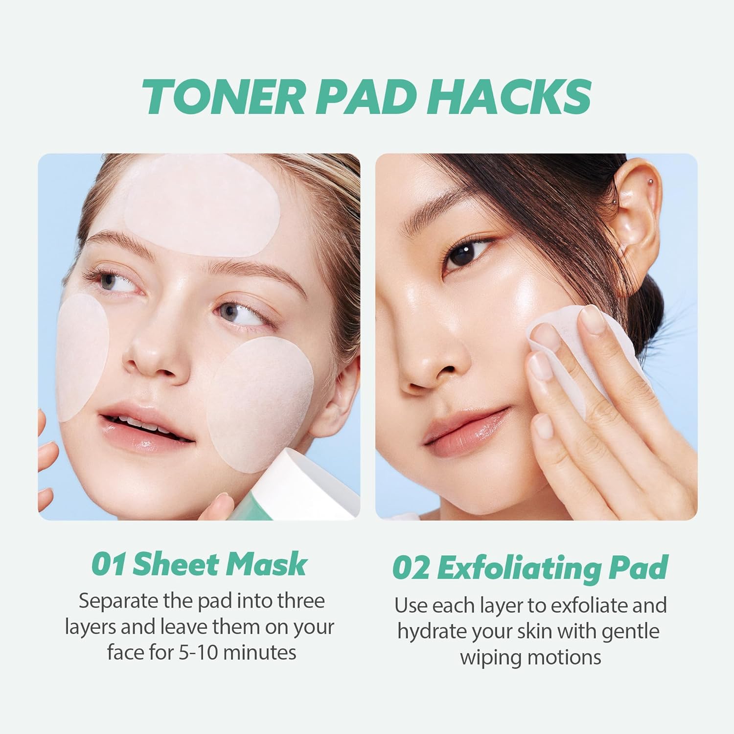 Soothing, Hydrating, Exfoliating - Cream, Toner Pad, Sheet Mask For Sensitive Skin W/ Redness, Breakout, Acne, Milia, Pimple - Face Gel Moisturizer, Exfoliating Pads, Sheet Masks Pack Korean Skincare