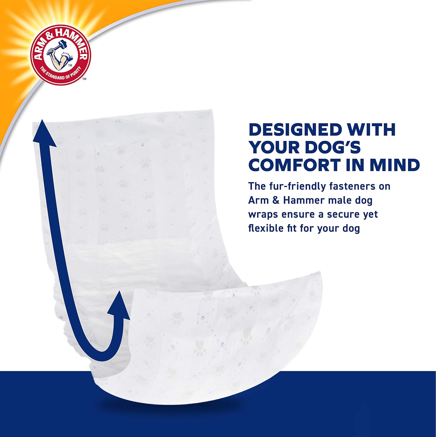 Arm & Hammer Lrg Male Wraps-18" -27" Waist - 12 Count