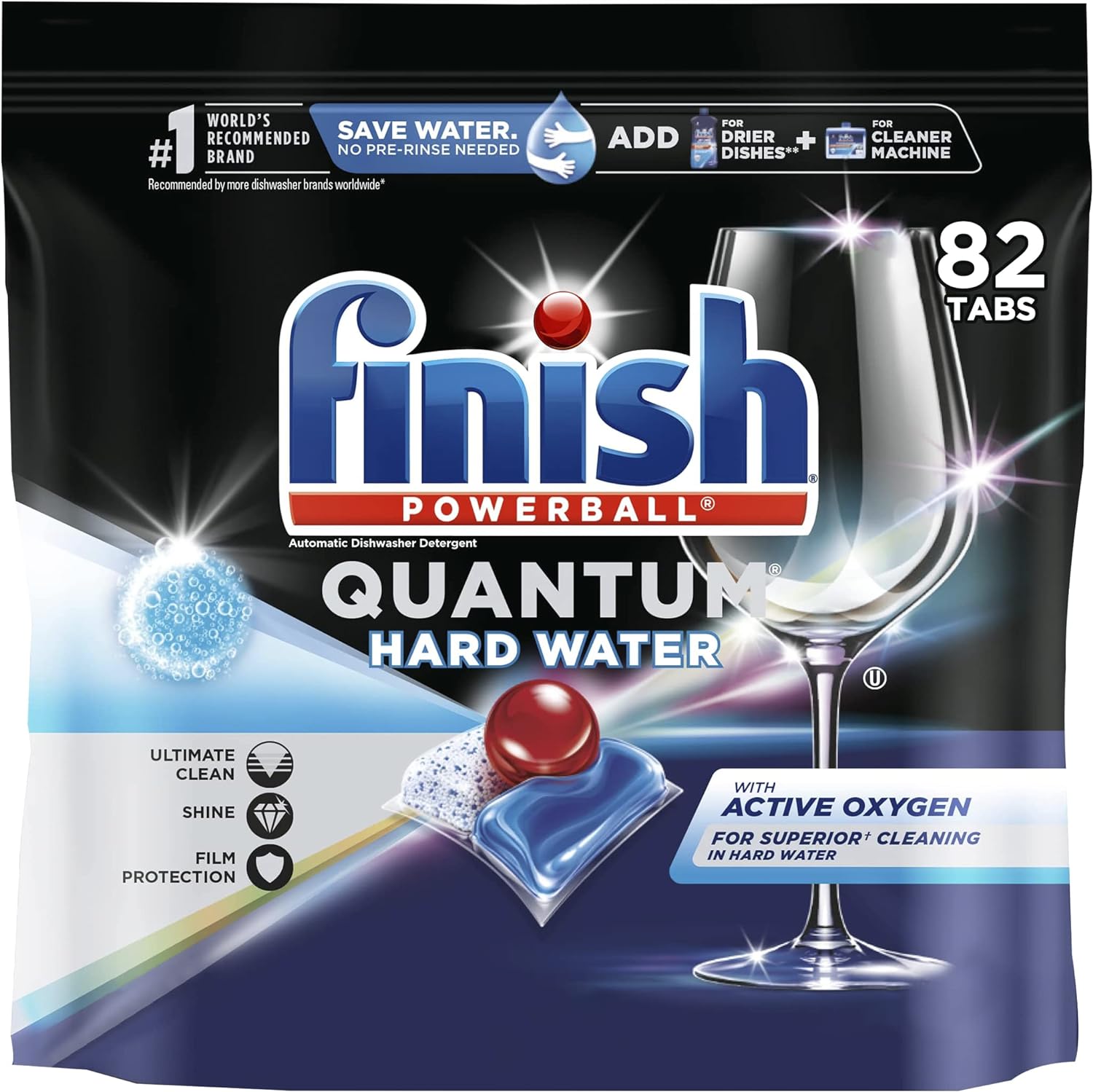 Finish Quantum Hard Water 82 ct., Tablet, Unscented