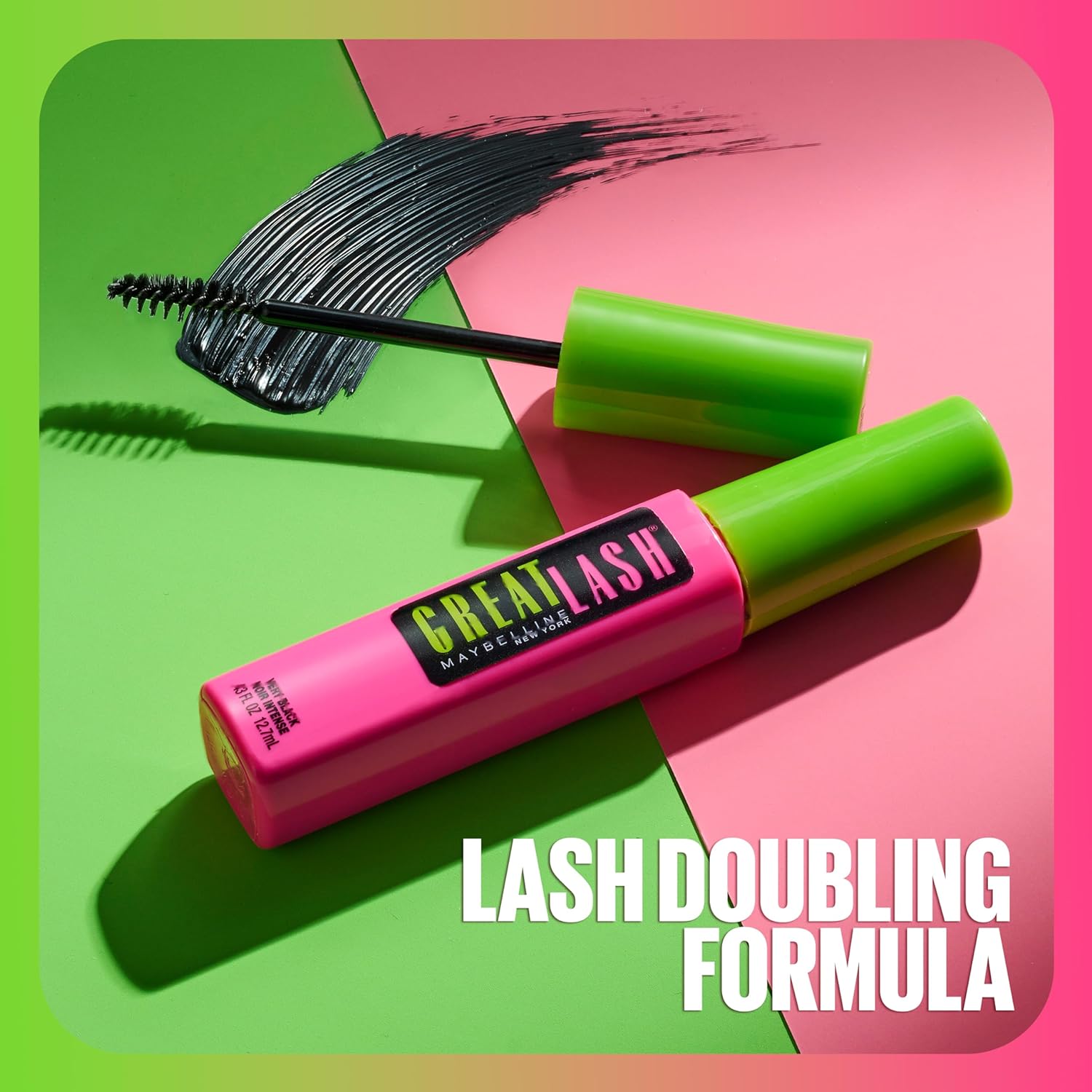 Maybelline Great Lash Clear Mascara, Conditioning Formula for Lashes and Eyebrows for a Natural Eye Makeup Look, 2 Count : Beauty & Personal Care