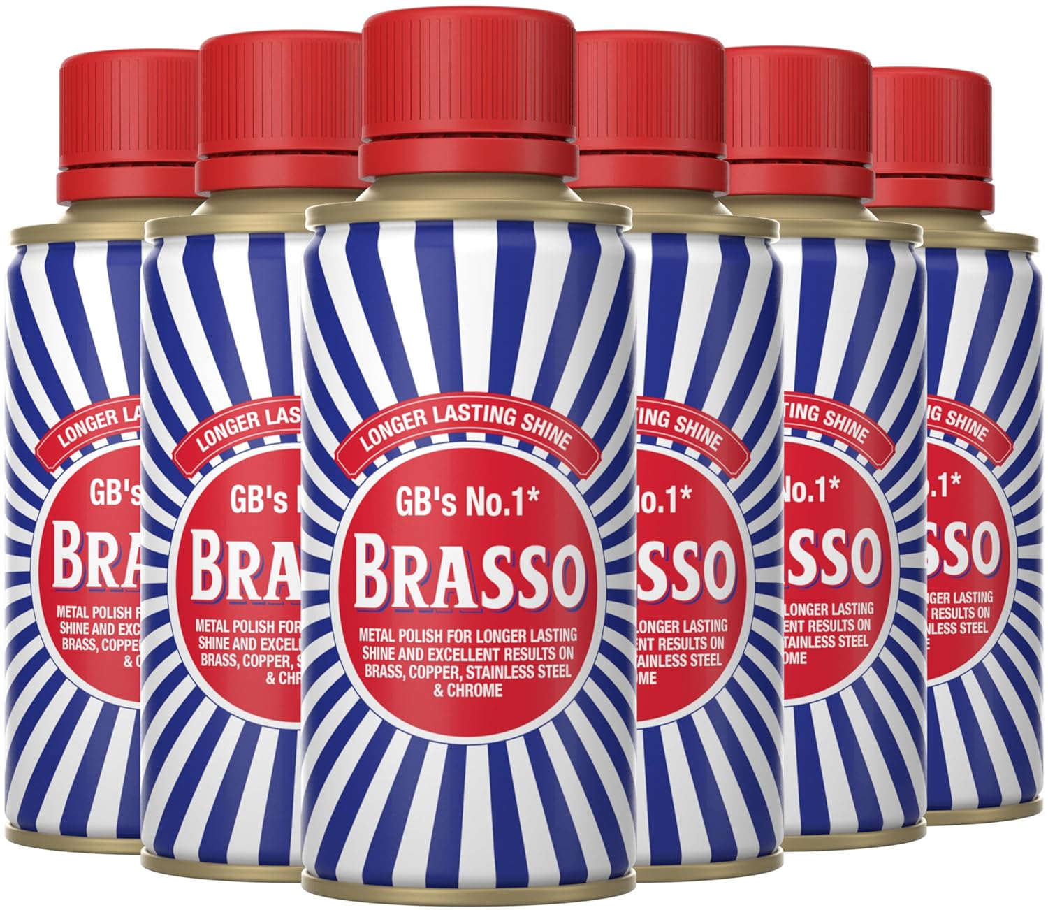 Brasso Metal Polish, 175 Ml (Pack Of 6)