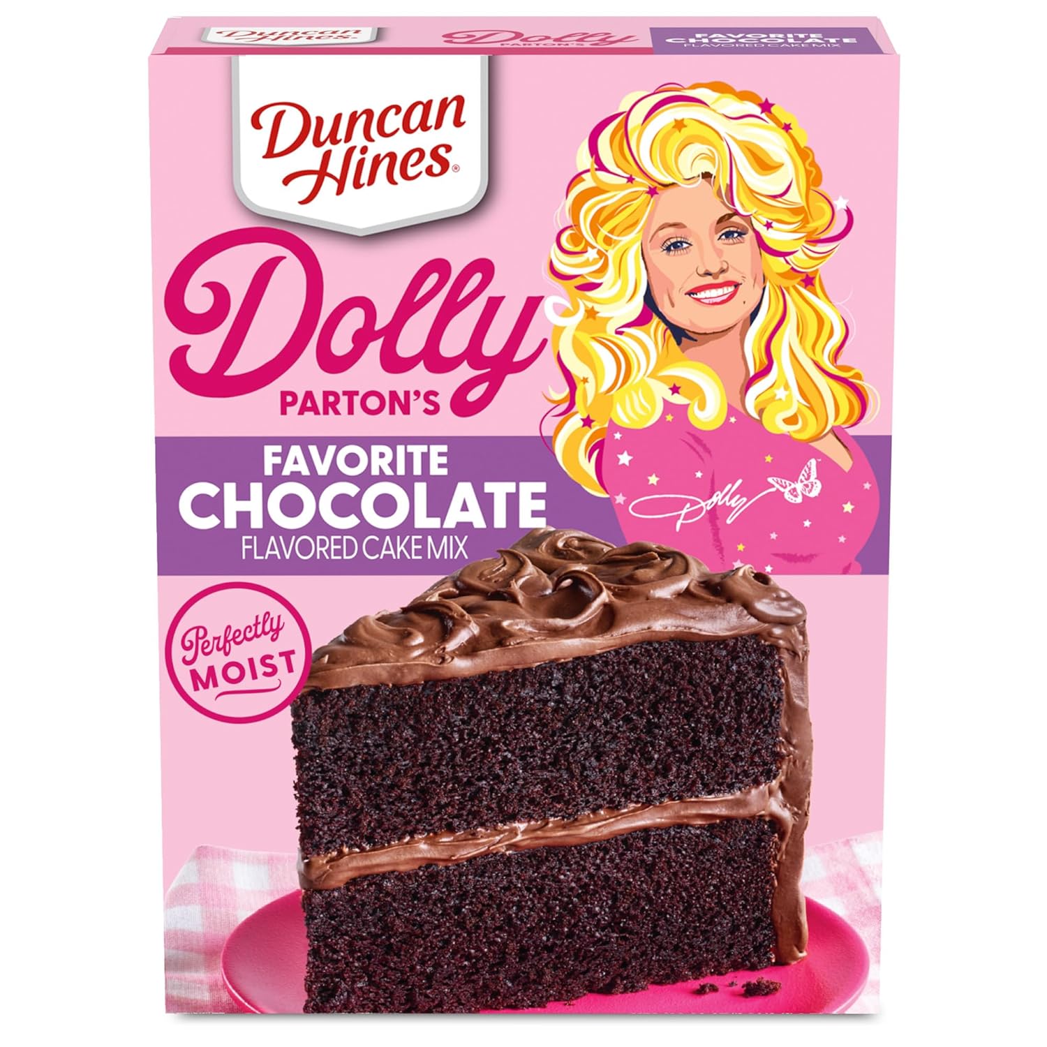 Duncan Hines Dolly Parton'S Favorite Chocolate Flavored Cake Mix, 18 Oz