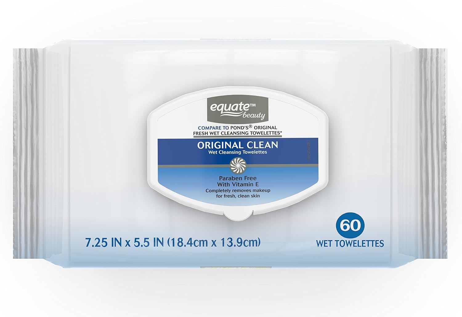 Equate Original Clean Facial Cleansing Towelettes 120 Total (Compare To Pond'S Original Fresh) 60 Ct Twin Pack Packaging May Vary : Beauty & Personal Care