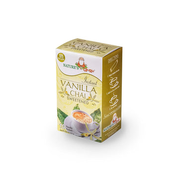 Nature'S Guru Instant Vanilla Chai Tea Drink Mix Sweetened, 10 Count (Pack Of 1) Single Serve On-The-Go Drink Packets