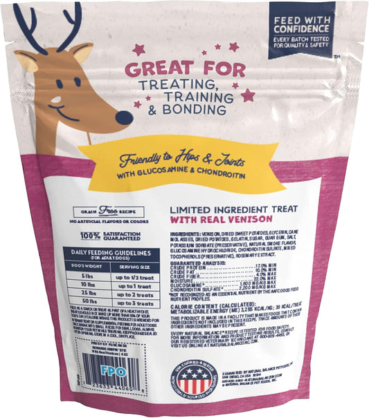 Natural Balance Limited Ingredient Rewards Jumpin' Stix, Grain-Free Dog Treats For Adult Dogs Of All Breeds, Venison Recipe, 10 Ounce (Pack Of 1)