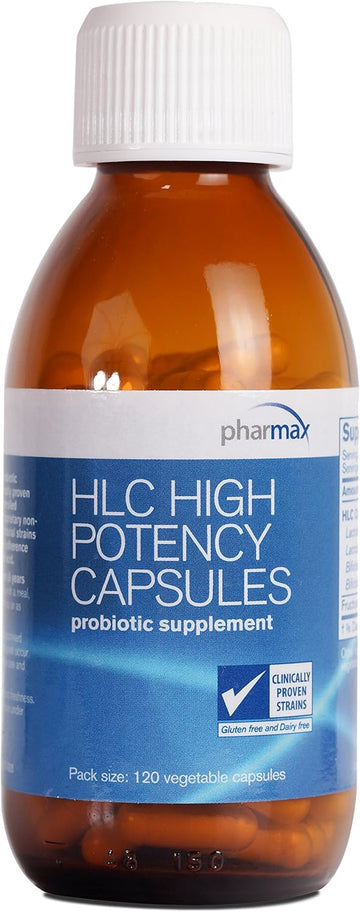 Pharmax Hlc High Potency Capsules | Probiotics To Promote Gastrointestinal Health In Adults And Children | 60 Capsules