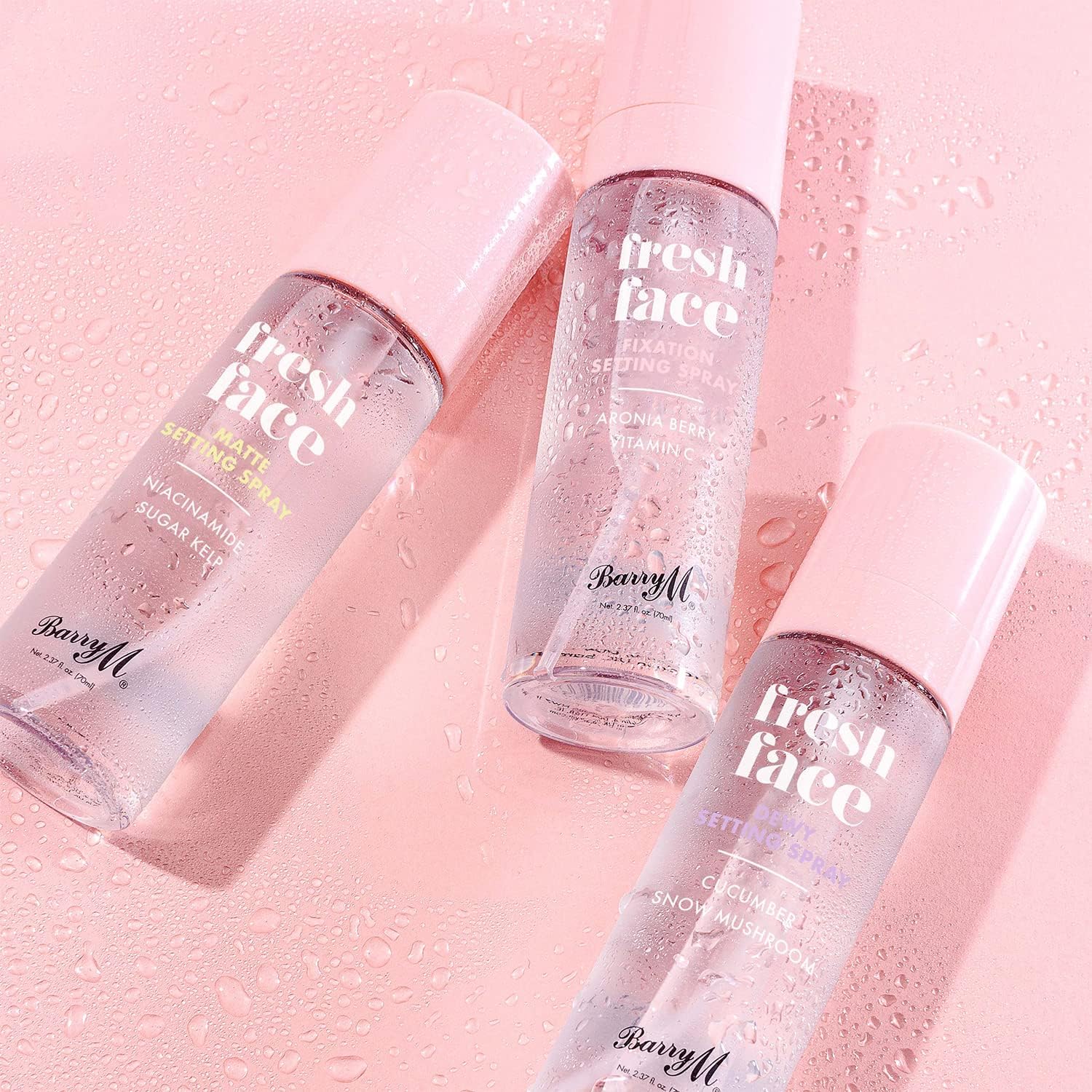 Barry M Fresh Face Fixation Makeup Setting Spray, Long-lasting, Infused With Aronia Berry and Vitamin C Clear : Amazon.co.uk: Beauty