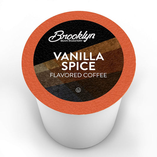 Brooklyn Beans Roastery Vanilla Spice Flavored Coffee Pods - Compatible With Keurig K Cup Brewers Including 2.0 Machines, 40 Count