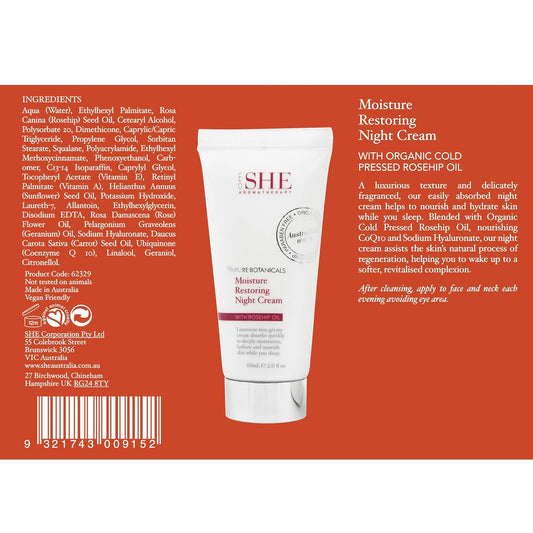 Om She Aromatherapy Rosehip Oil Moisture Restoring Night Cream