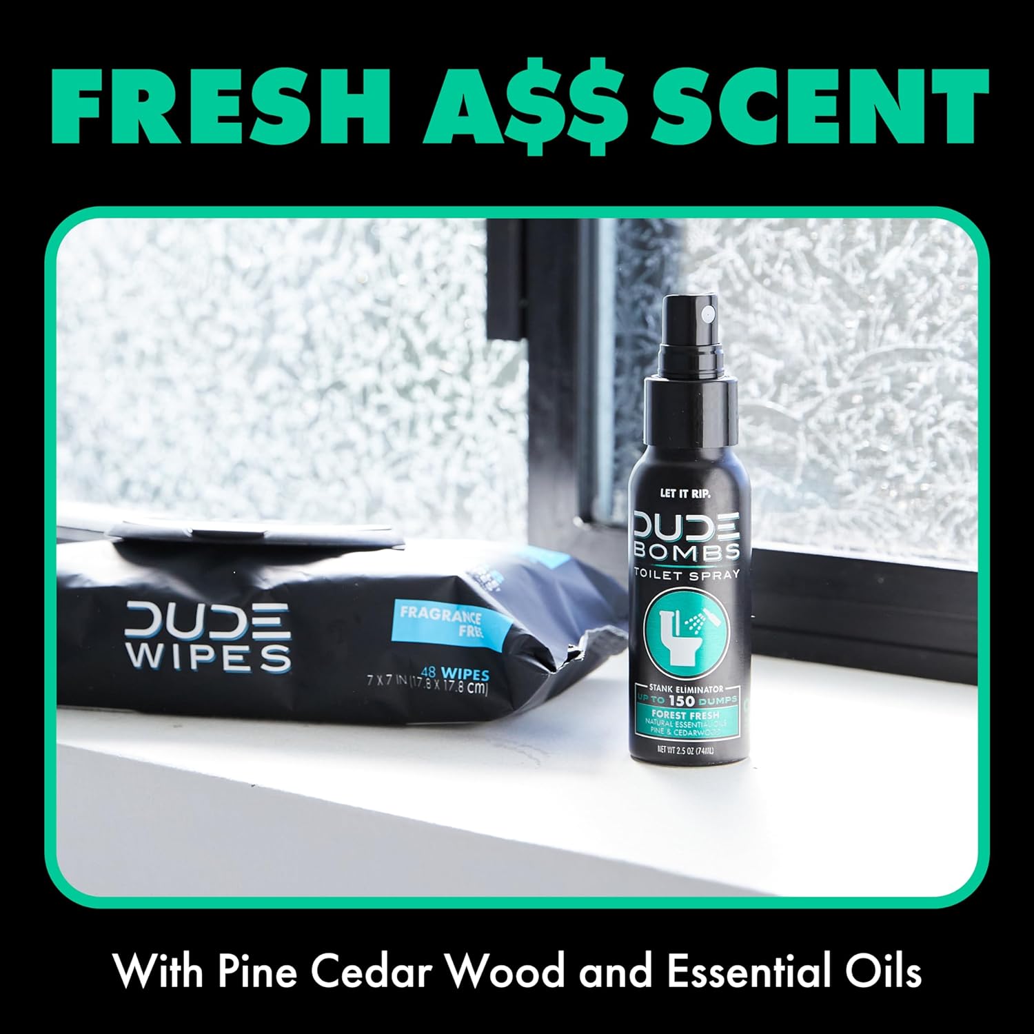 Dude Bombs - Toilet Spray - 2.5 Oz Spray Bottle – Forest Fresh Toilet Spray With Pine And Cedarwood Essential Oils - Stank Eliminator Up To 150 Dumps : Health & Household