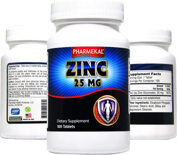 Zinc (As Zinc Gluconate) 25 Mg, 100 Mini Size Easy To Swallow Tablets – Immune Support, Essential Mineral Antioxidant, Healthy Living, Gluten Free, Cgmp Compliant, Made In Usa