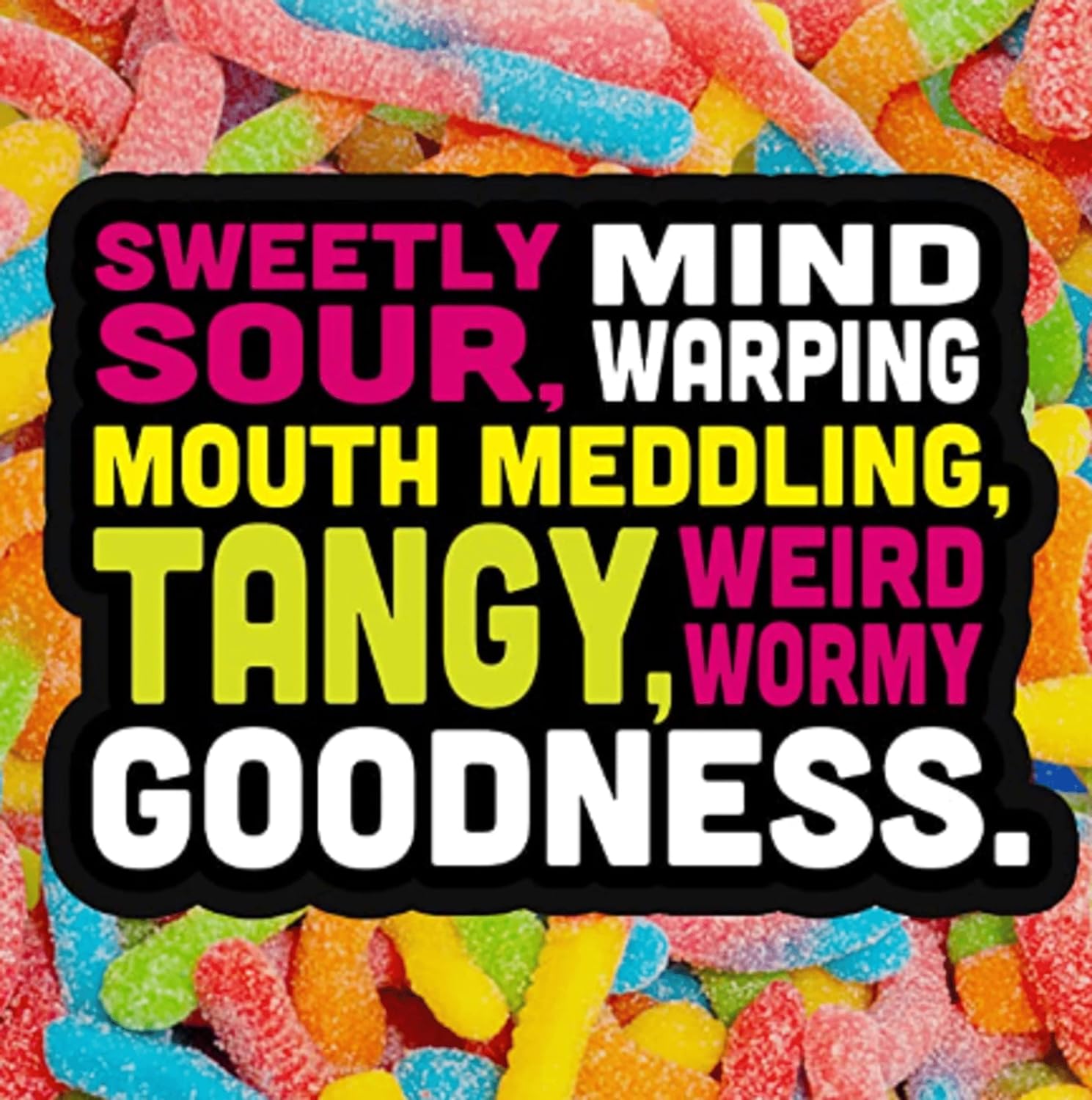 Trolli Sour Brite Crawlers, Very Berry, Sour Gummy Worm Candy, 5 Pound Bulk Bag