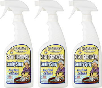 Grandma's Secret Spot Remover Laundry Spray - Chlorine, Bleach and Toxin-Free Stain Remover - Stain Remover for Clothes - Fabric Stain Remover Removes Oil, Paint, Blood and Pet Stains - 16 Oz, 3 Pack